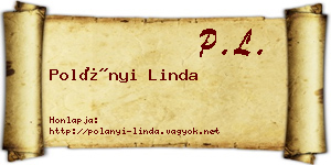Polányi Linda névjegykártya